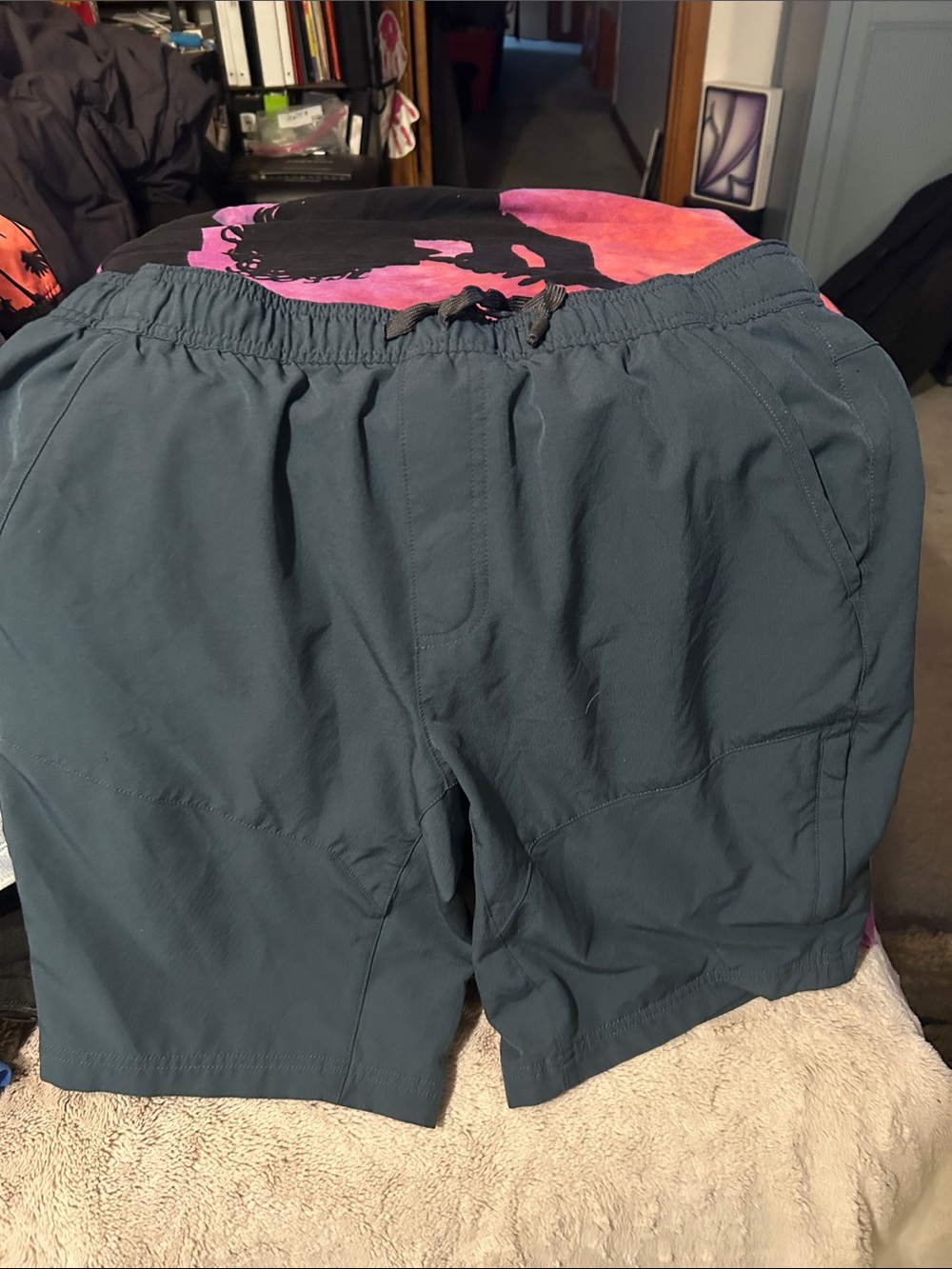 Gerry Weber Men's Athletic Shorts in Teal-Blue